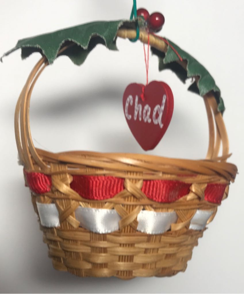 Wedding Nut Cup Basket  (First Christmas) ornament collectible - Main Image 2