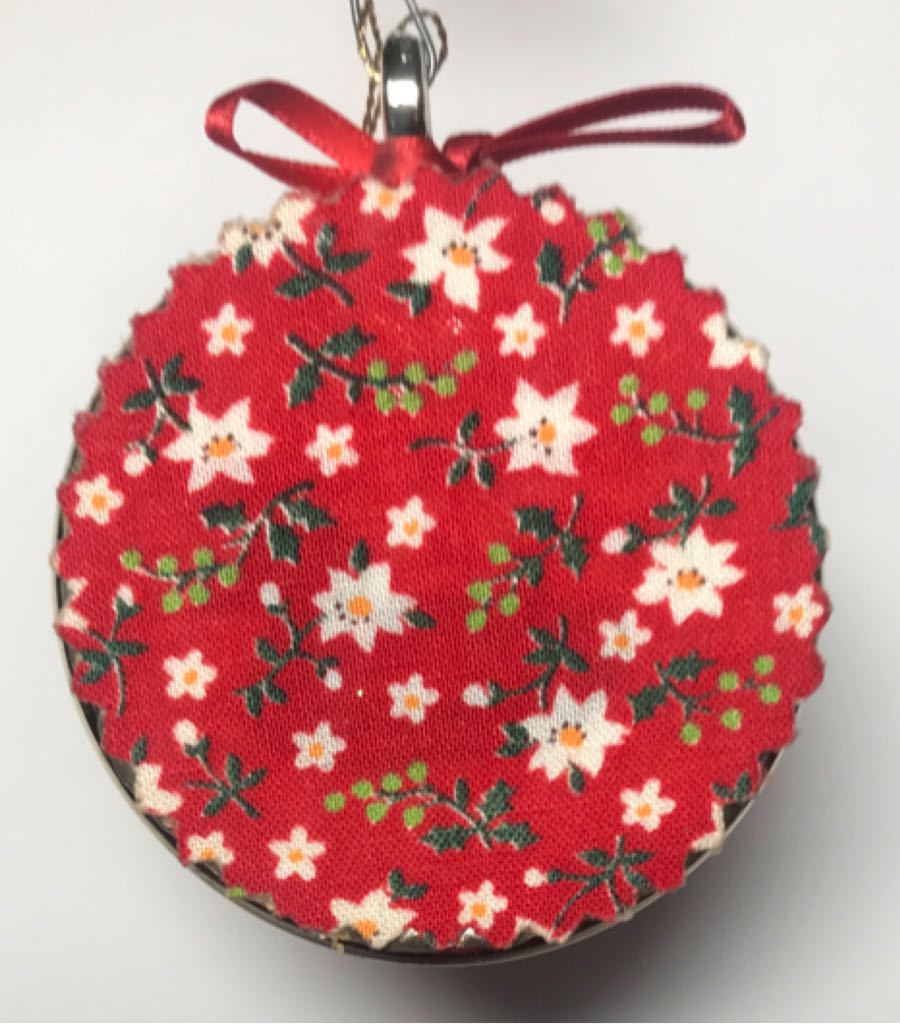 Handcrafted count cross stitch Christmas ornament  ornament collectible - Main Image 2