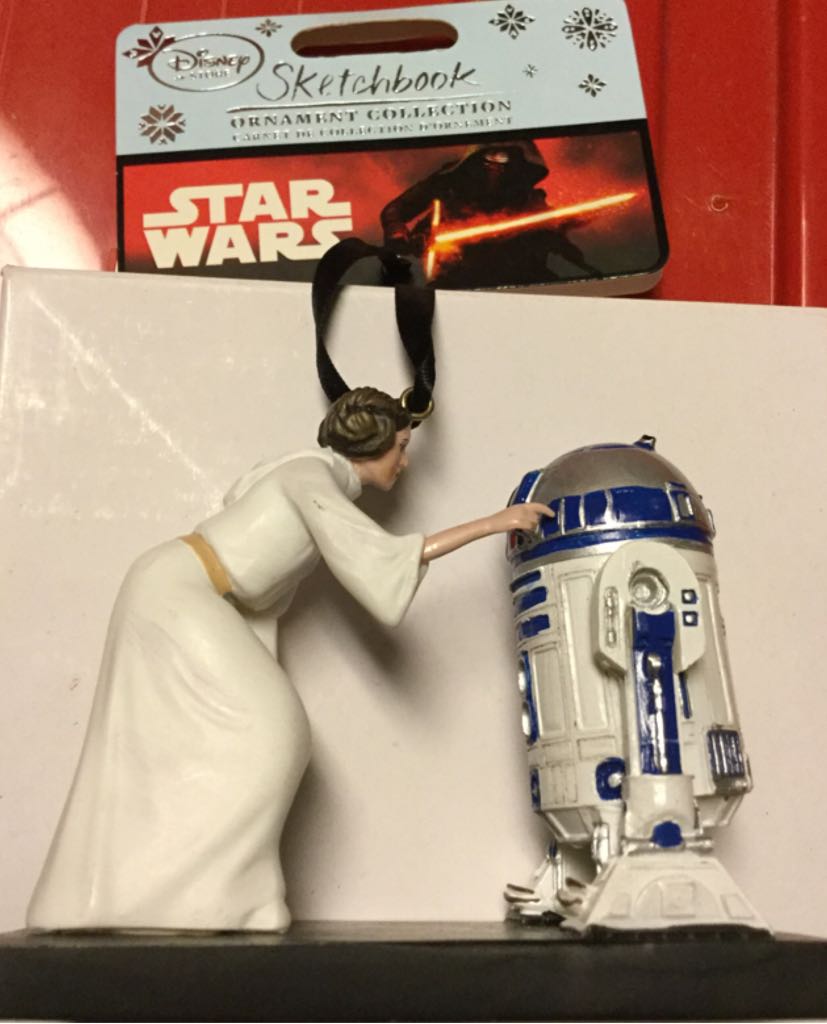 Princess Leia & R2-D2 - Sketchbook Ornaments (Disney Theme Park) ornament collectible - Main Image 2