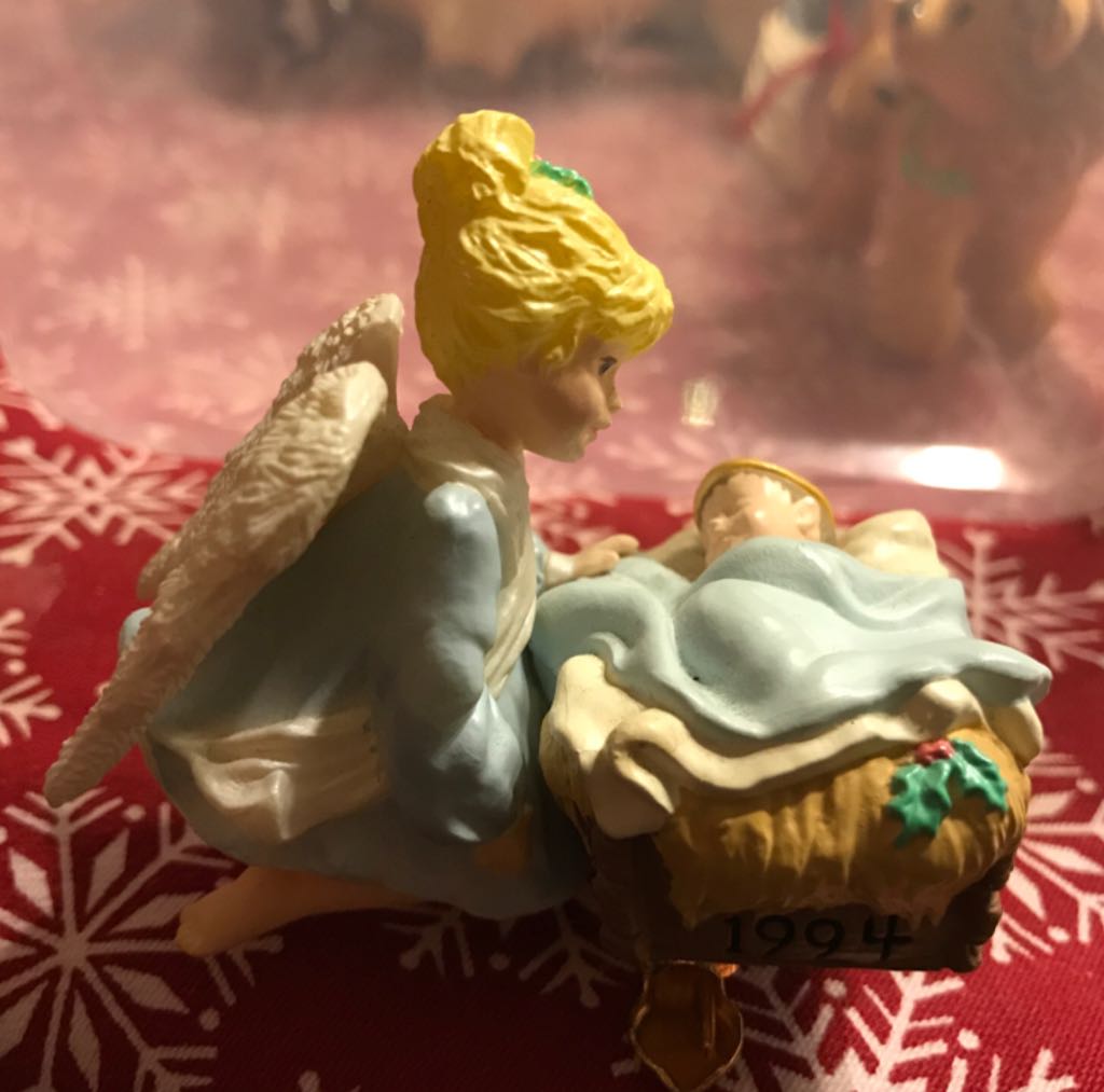 Paper Mache - Ornament - Purple - Trees, Santa, Sleigh, House