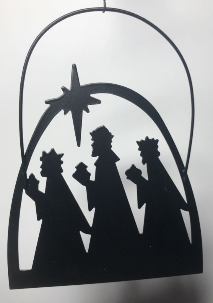 Silhouette Wiseman  (Nativity) ornament collectible - Main Image 2