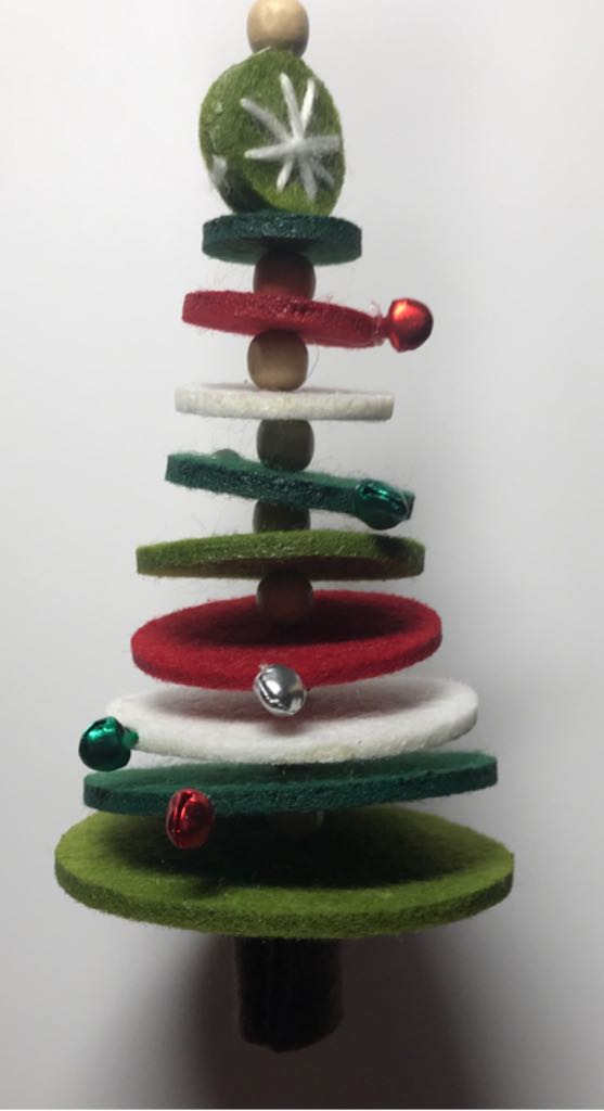 Felt Christmas Tree  ornament collectible - Main Image 2