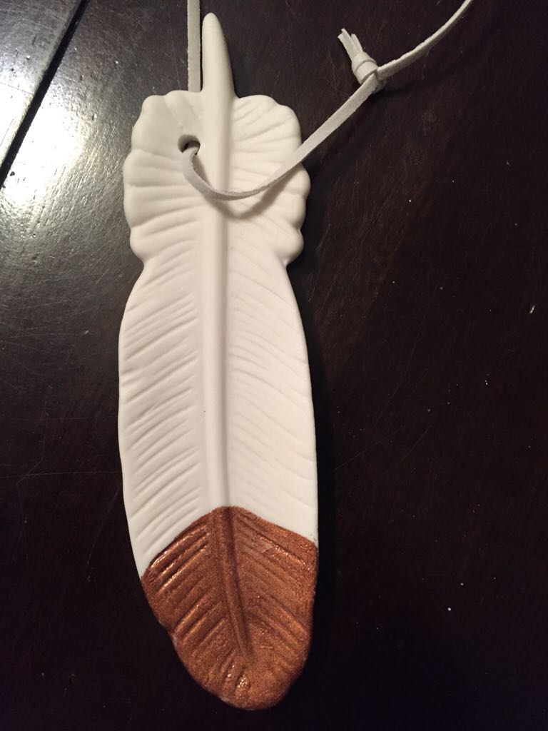 Longwood Garden Feather  ornament collectible - Main Image 1