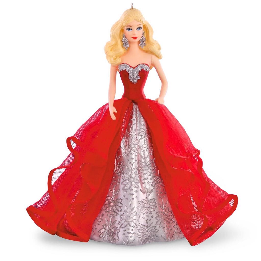 Barbie - 2015 - Holiday Barbie - #1 - Holiday Barbie (Collectible Series) ornament collectible - Main Image 1