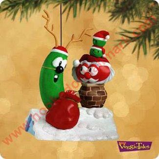 Veggie Tales - 2002 - Up On The Roof Top - Veggie Tales (Big Idea) ornament collectible - Main Image 1
