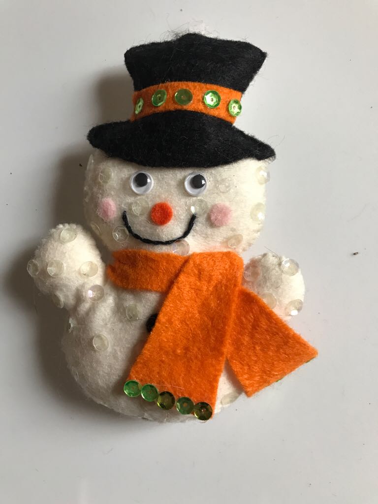 Felt - Snowman - Snowman (Winter) ornament collectible - Main Image 1