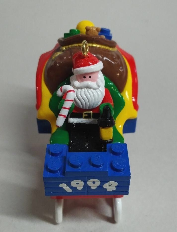 Santa’s Lego Sleigh - Santa (Lego) ornament collectible - Main Image 2