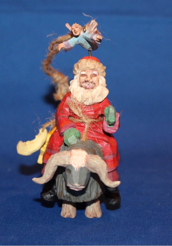Folk Art Americana - Guiding Santa - Folk Art Americana (Collection) ornament collectible - Main Image 2