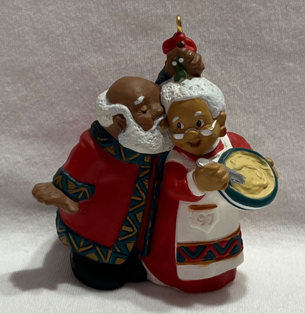 Stealing A Kiss  (Santa) ornament collectible - Main Image 3