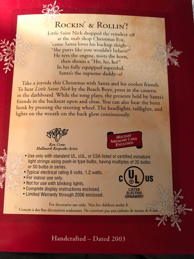 Rockin’ And Rollin’!  (Keepsake Ornament) ornament collectible - Main Image 2