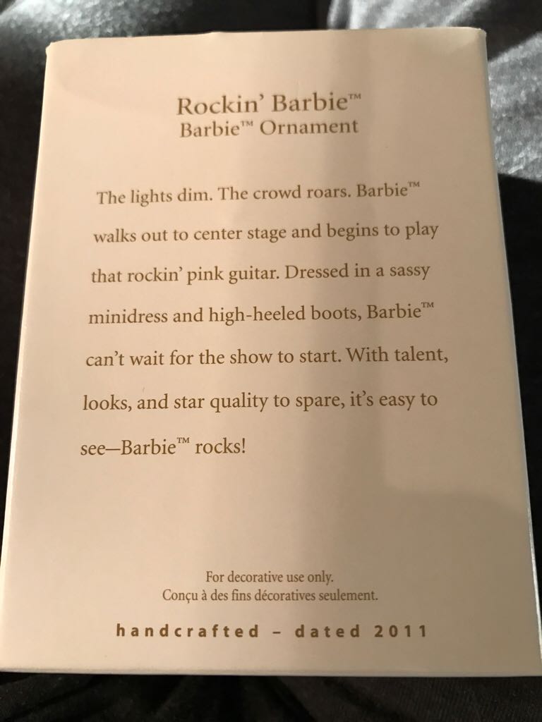 Rockin’ Barbie - Barbie (Keepsake Ornament) ornament collectible - Main Image 2