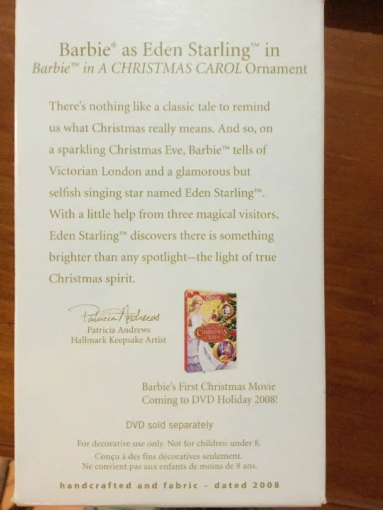 Barbie As Eden Starling - Barbie As (A Christmas Carol) ornament collectible - Main Image 2