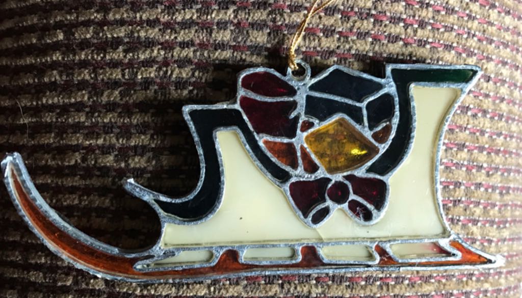 Stained Glass Sleigh  ornament collectible - Main Image 1