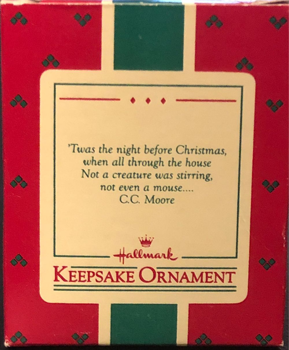 Night Before Christmas  - ‘Twas The Night Before Christmas (Mouse, Santa Hat) ornament collectible - Main Image 3