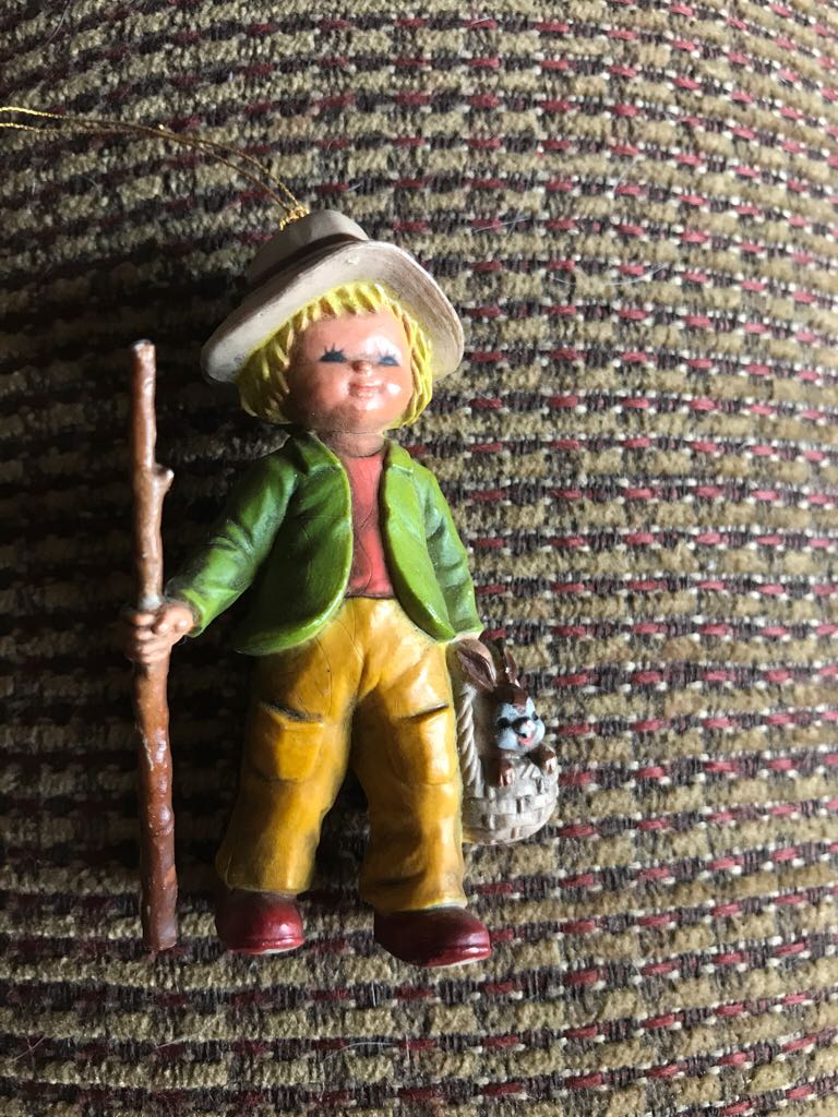 Bradford - Just For You - Boy With Rabbit In Basket (Gift Ornament) ornament collectible - Main Image 1