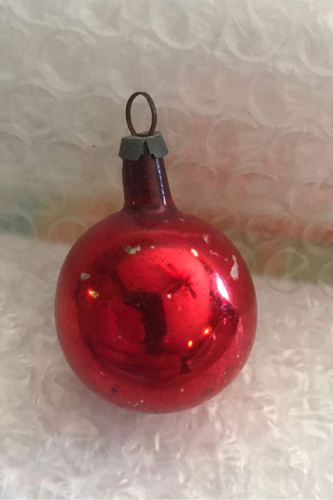 Feather Tree - Ball - Red, White Flower - Ball (Feather Tree) ornament collectible - Main Image 2