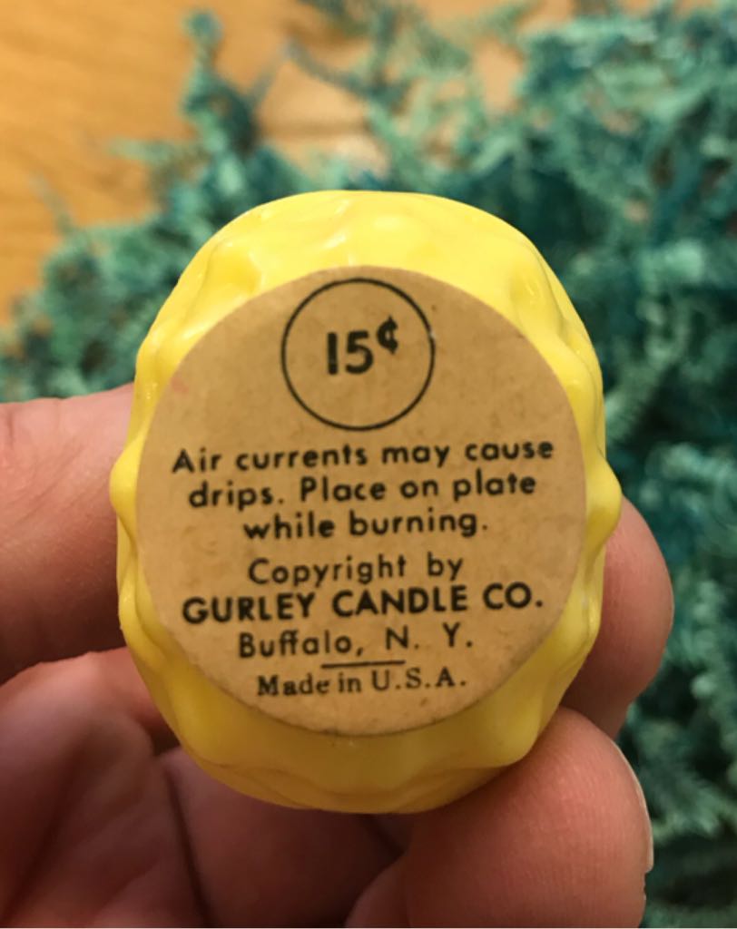 Gurley - Easter - 3” - Basket - Yellow - Bunny - Pink - Easter Basket (Easter - Candle) ornament collectible - Main Image 2