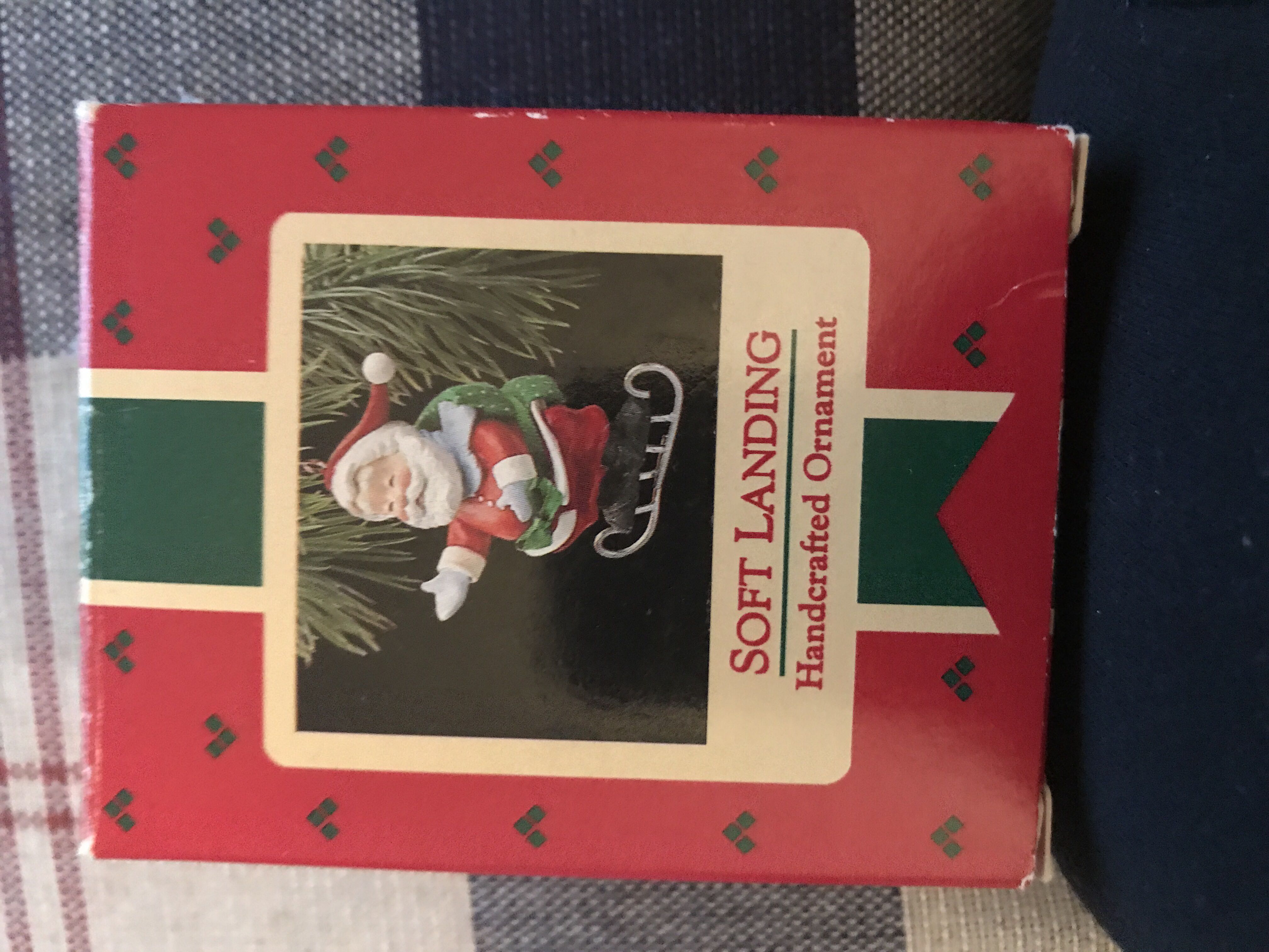 Soft Landing 1988  (Santa- Skates) ornament collectible - Main Image 3