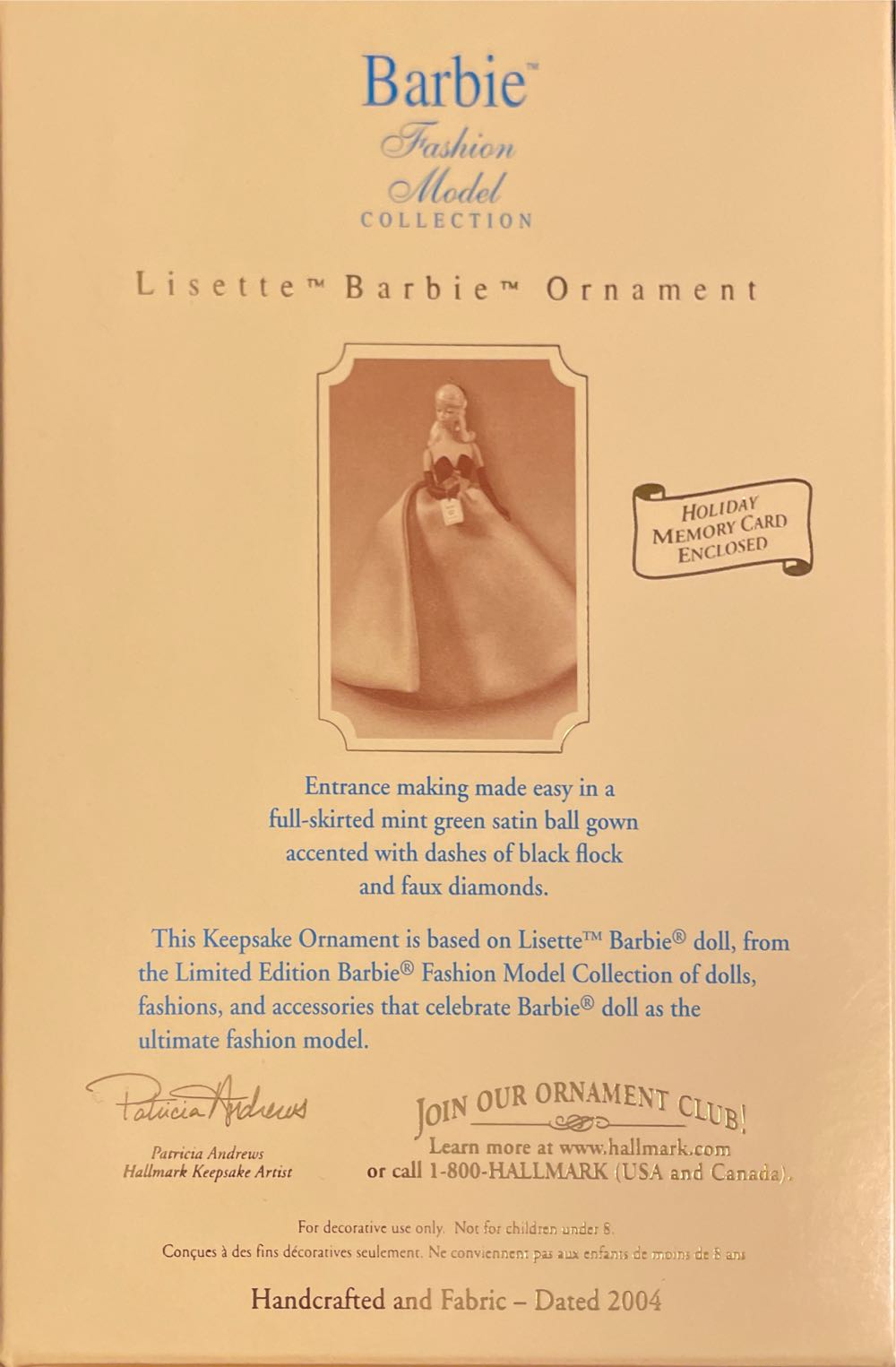 FMB Lisette - Barbie - Barbie Fashion Model Collection (Barbie) ornament collectible [Barcode 015012812336] - Main Image 2