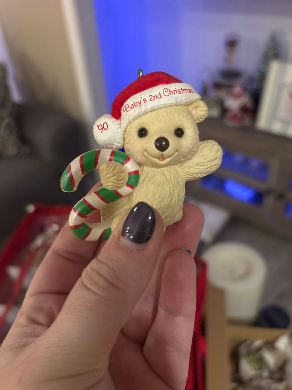 Lenox 895791 Mickey Mouse With Candy Cane Ornament Christmas