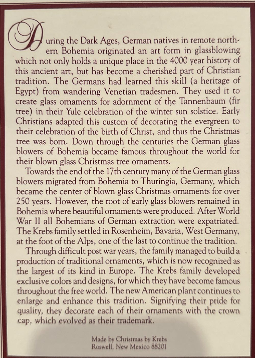 Glass Ball - Midnite Blue - Designer Glass With Crowns ornament collectible [Barcode 024762701241] - Main Image 2