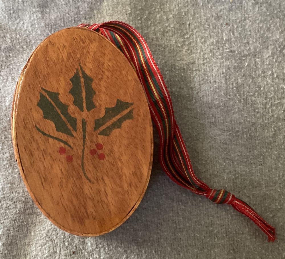 S Holly Ornament - Personalized (Ornament) ornament collectible - Main Image 2