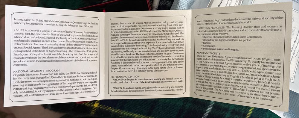 FBI National Academy Christmas Ornament 2001  ornament collectible - Main Image 2