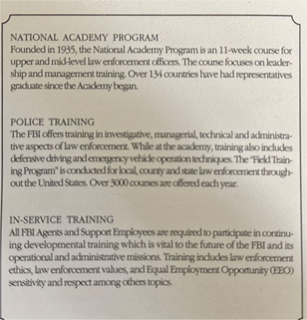 FBI National Academy Christmas Ornament 2001  ornament collectible - Main Image 3