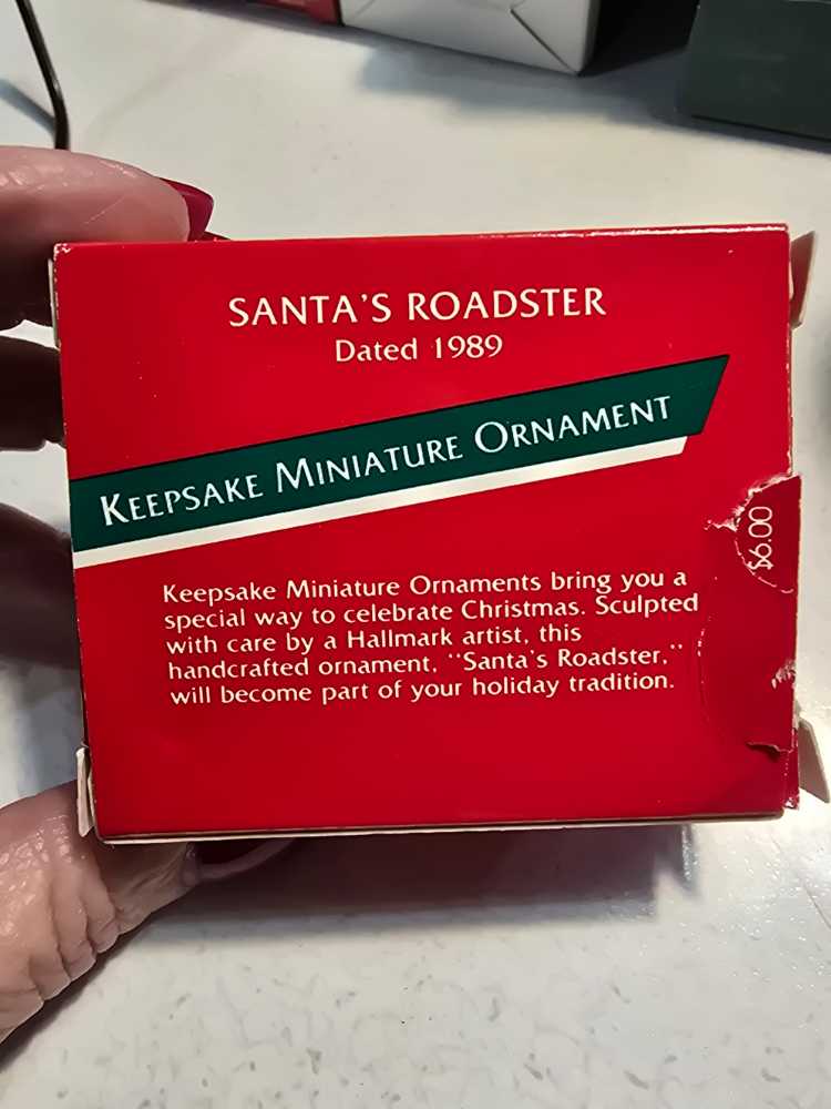 Miniature Santa’s Roadster - Here Comes Santa (Santa) ornament collectible - Main Image 2