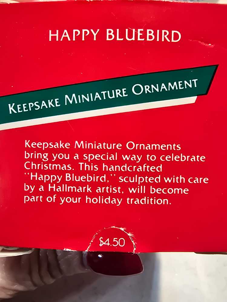 Happy Bluebird  ornament collectible - Main Image 2