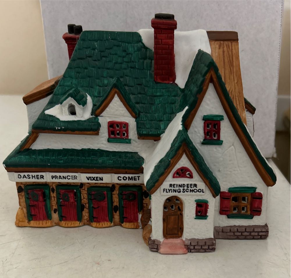 Reindeer Flying School 1993 #35093 - Santa’s Wonderland (Santa’s Wonderland) ornament collectible - Main Image 3