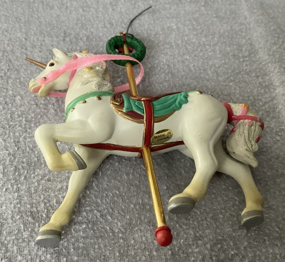 Unicorn Christmas-Go-Round Ornament - Carlton Cards (Fantasy/Sci-fi) ornament collectible [Barcode 018100825737] - Main Image 3