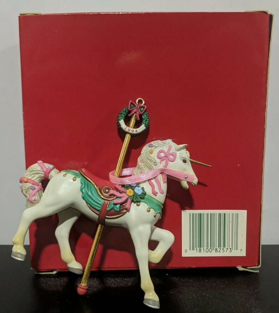 Unicorn Christmas-Go-Round Ornament - Carlton Cards (Fantasy/Sci-fi) ornament collectible [Barcode 018100825737] - Main Image 4