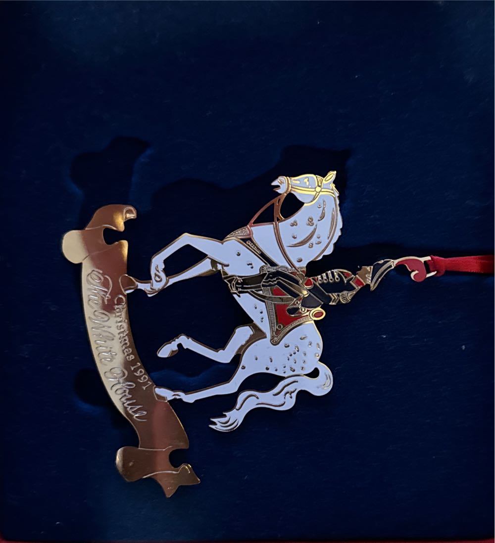 Vintage 1997 AVON Gilded Glass Angel Ornament 3.5”  22K Gold