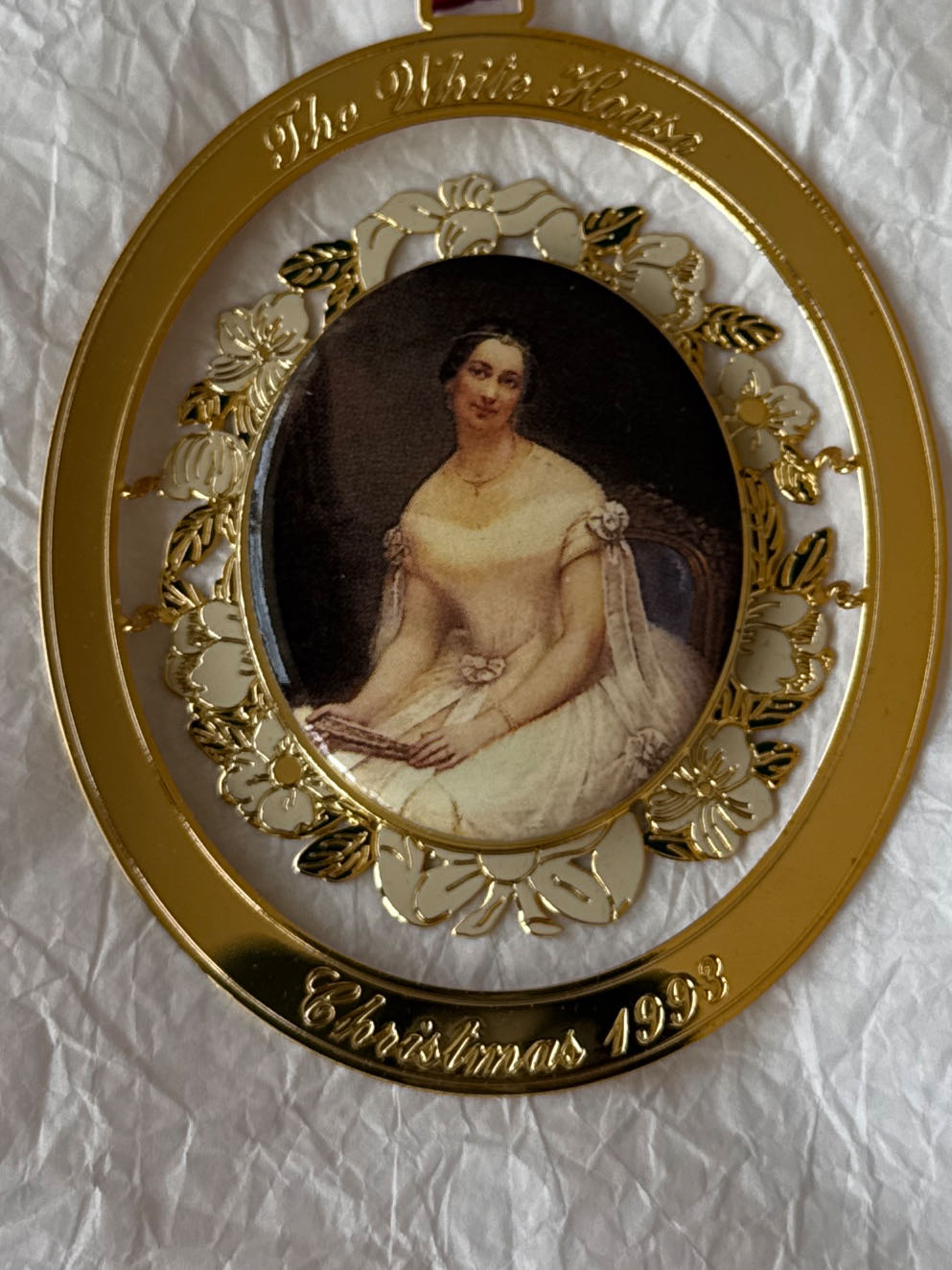 White House - 1993 - John Tyler - White House Christmas Ornament (Julia Gardiner Tyler) ornament collectible - Main Image 3
