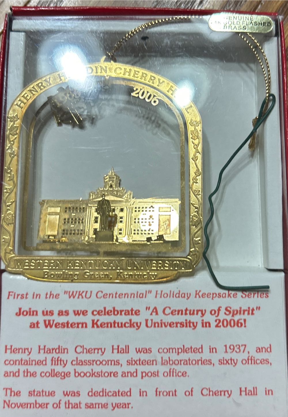 Henry Hardin Cherry Hall  (History) ornament collectible - Main Image 4