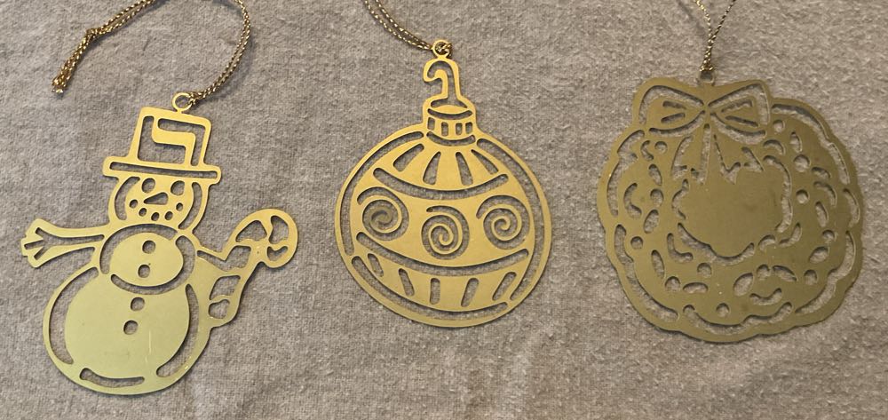 Brass Ornament Set  (Christmas) ornament collectible - Main Image 2