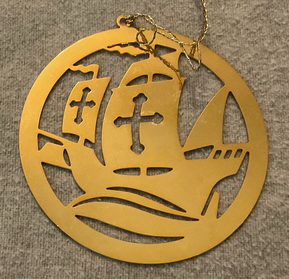 Brass Ornament National Geographic Society  (Christmas) ornament collectible - Main Image 2