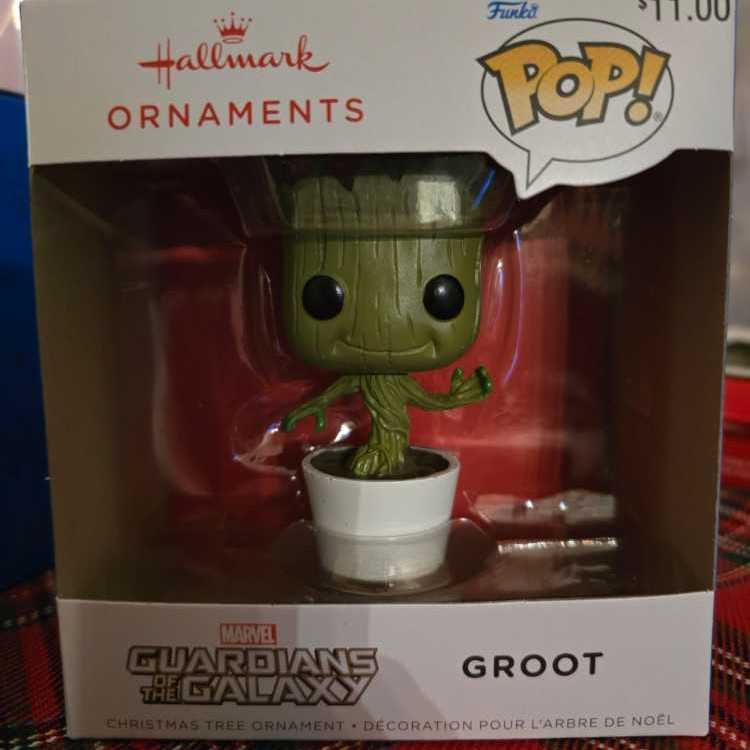Hallmark Funko Pop! Marvel Groot Christmas Tree Ornament  ornament collectible [Barcode 661127045833] - Main Image 2