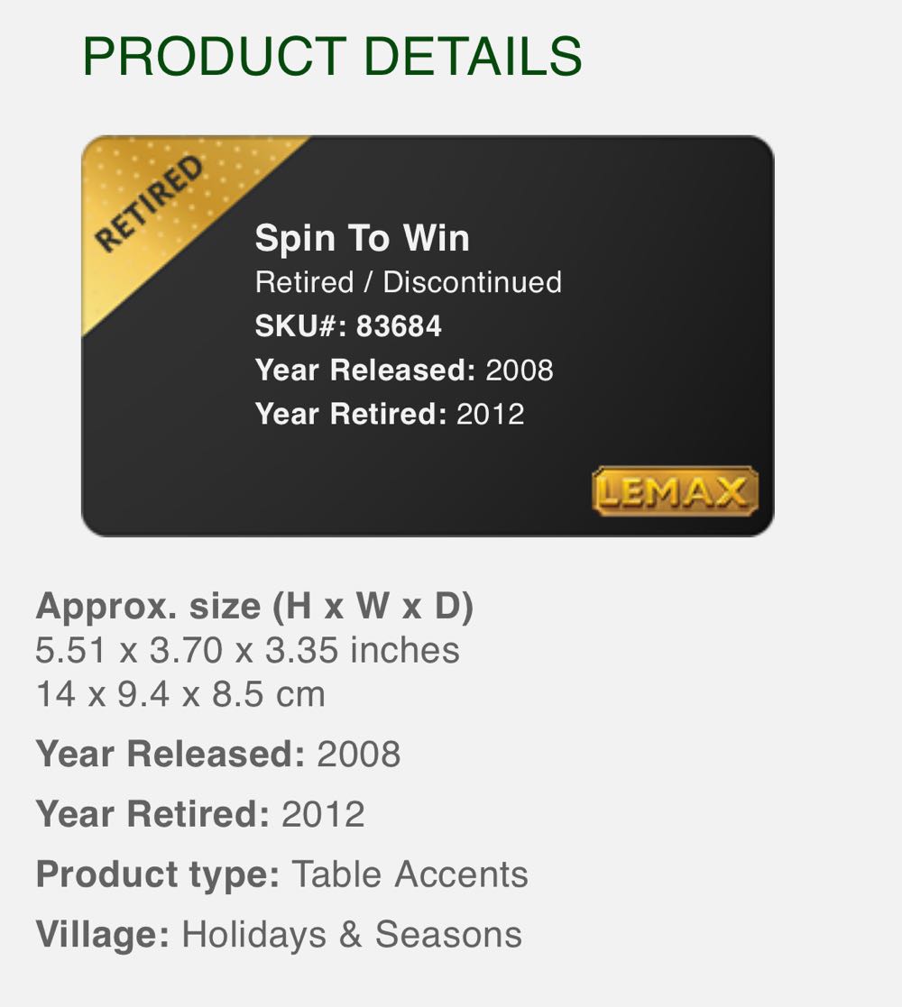 Spin To Win #83684  (Carnival) ornament collectible - Main Image 2