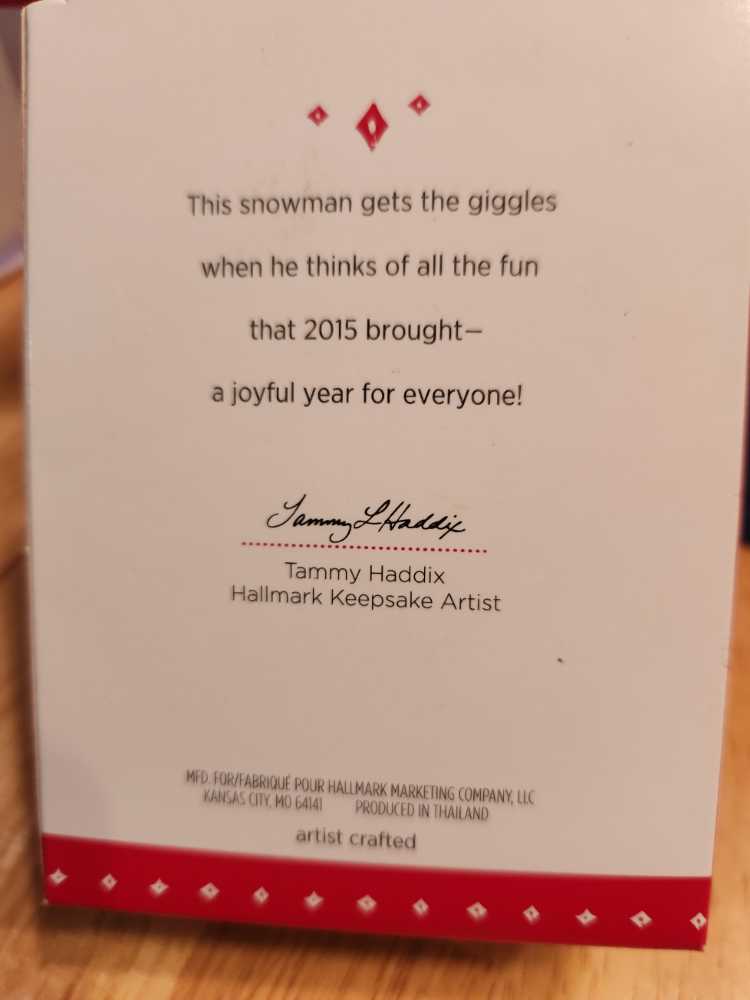 Frosty Fun Decade: 2015 - Frosty Fun Decade (Decades) ornament collectible [Barcode 795902489502] - Main Image 3