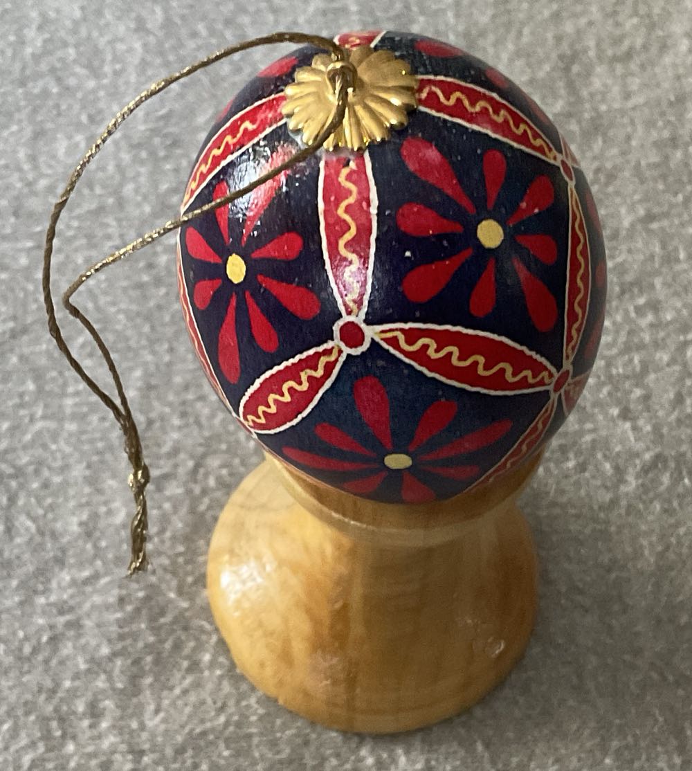 Pysanky Egg  (Handmade) ornament collectible - Main Image 2