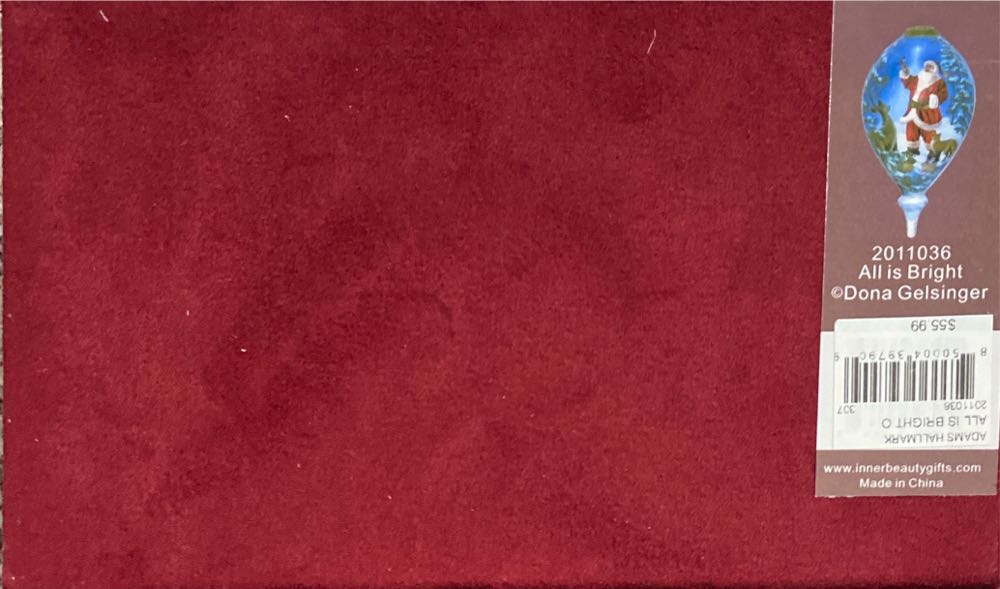 Inner Beauty All Is Bright Hanging Ornament Christmas Santa Claus De  ornament collectible [Barcode 850004397909] - Main Image 3