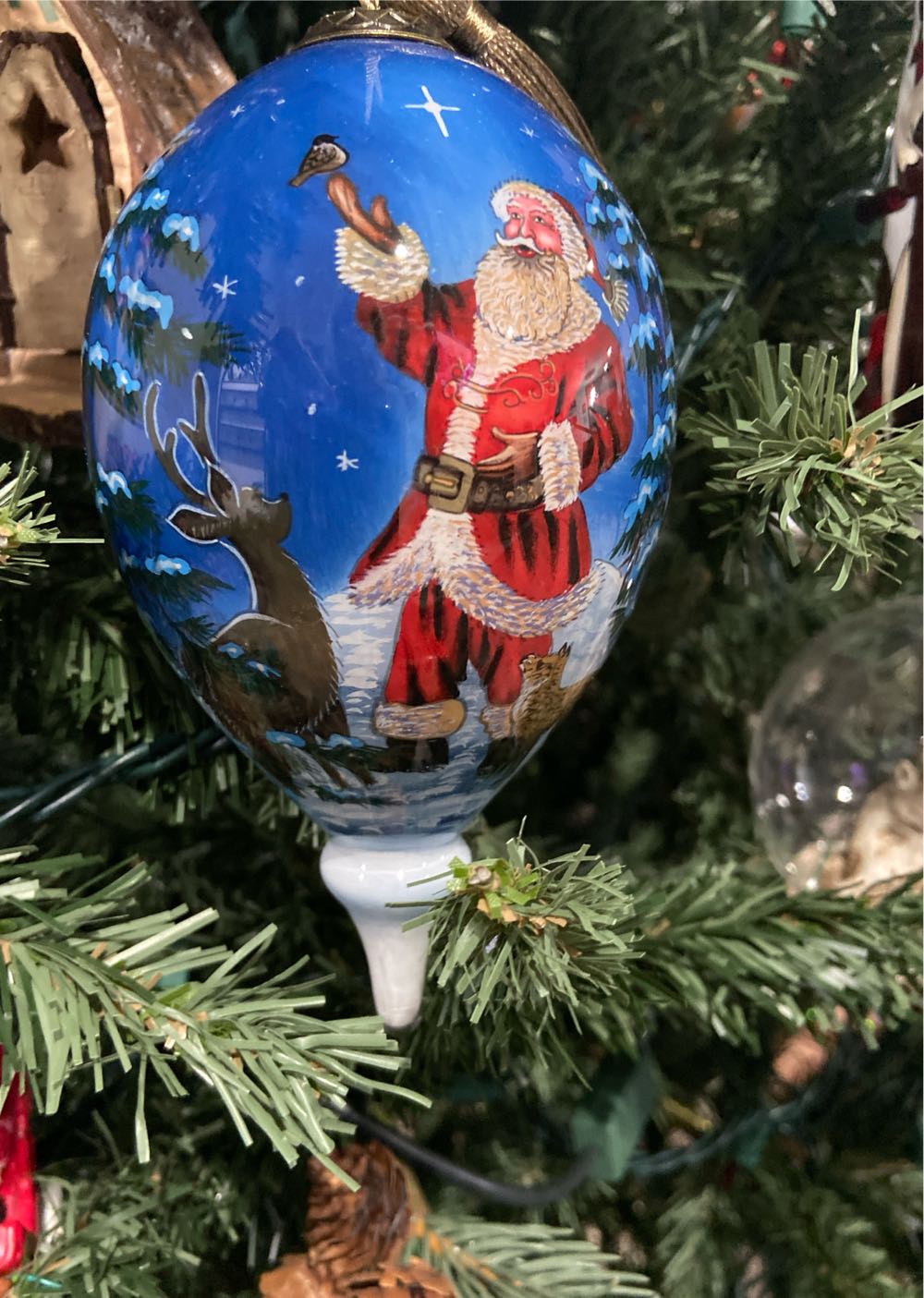 Inner Beauty All Is Bright Hanging Ornament Christmas Santa Claus De  ornament collectible [Barcode 850004397909] - Main Image 4