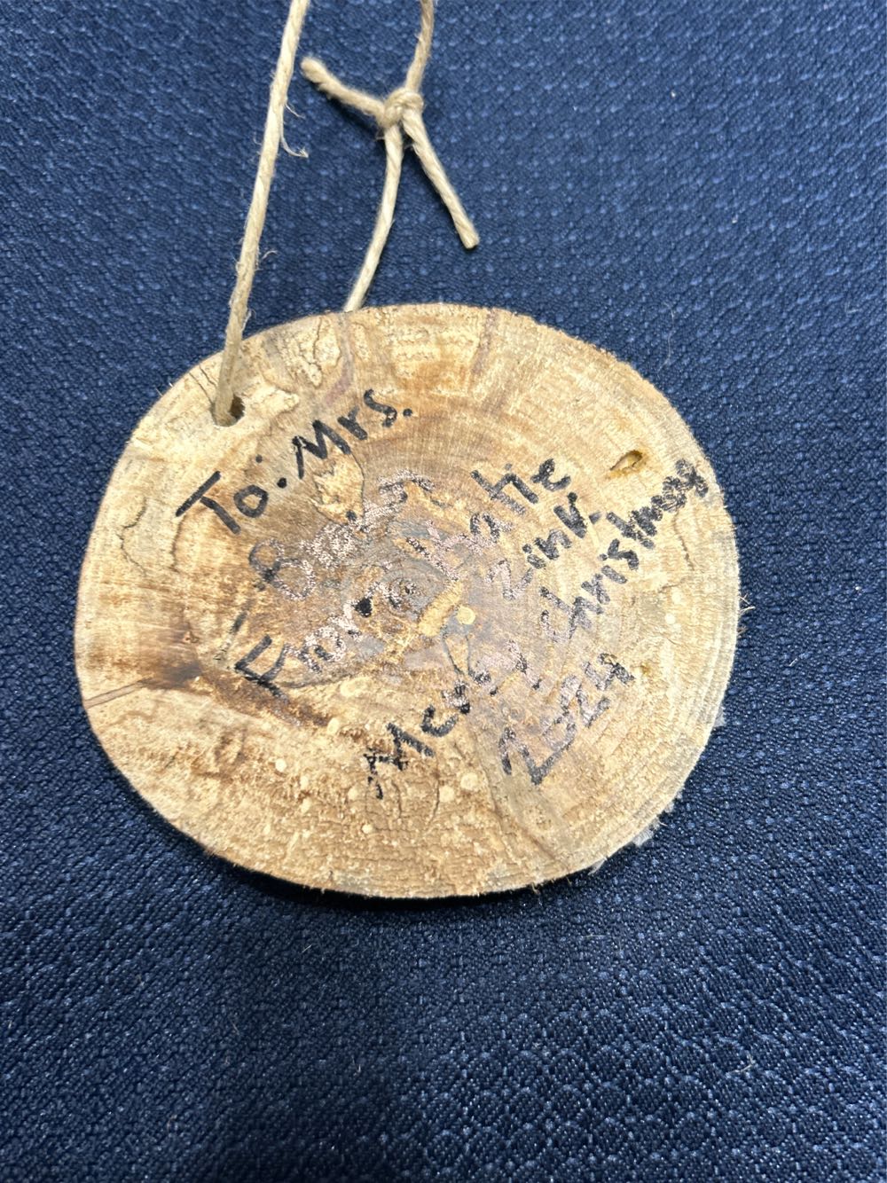 Wioden Disk  (Christmas Decorations) ornament collectible - Main Image 2