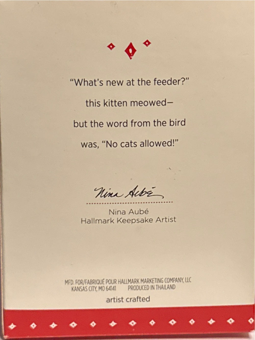 Mischievous Kittens #17 - Mischievous Kitten (Kittens) ornament collectible [Barcode 795902492342] - Main Image 2