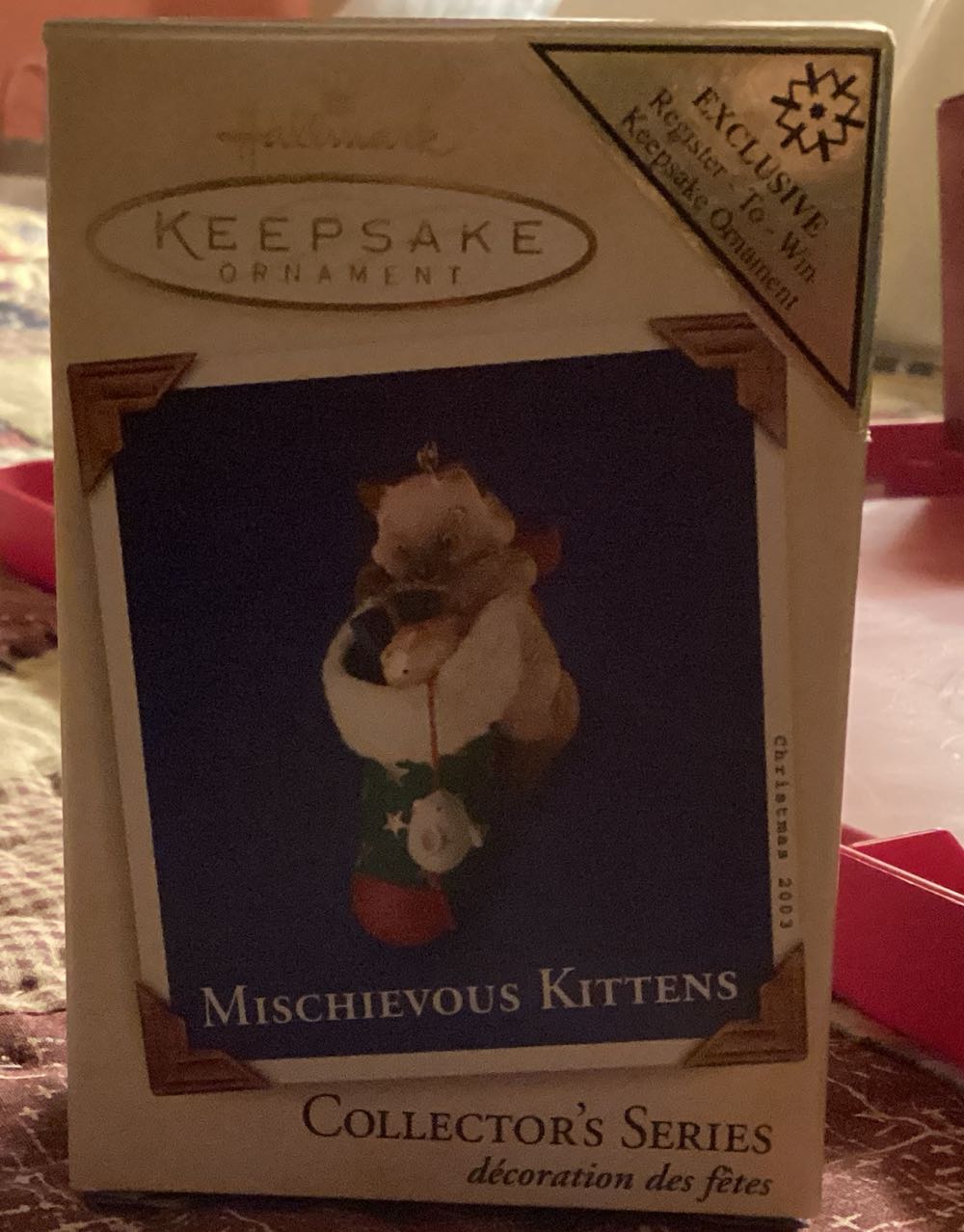 Mischievous Kittens Register To Win Repaint - Mischievous Kitten ornament collectible [Barcode 015012717198] - Main Image 2