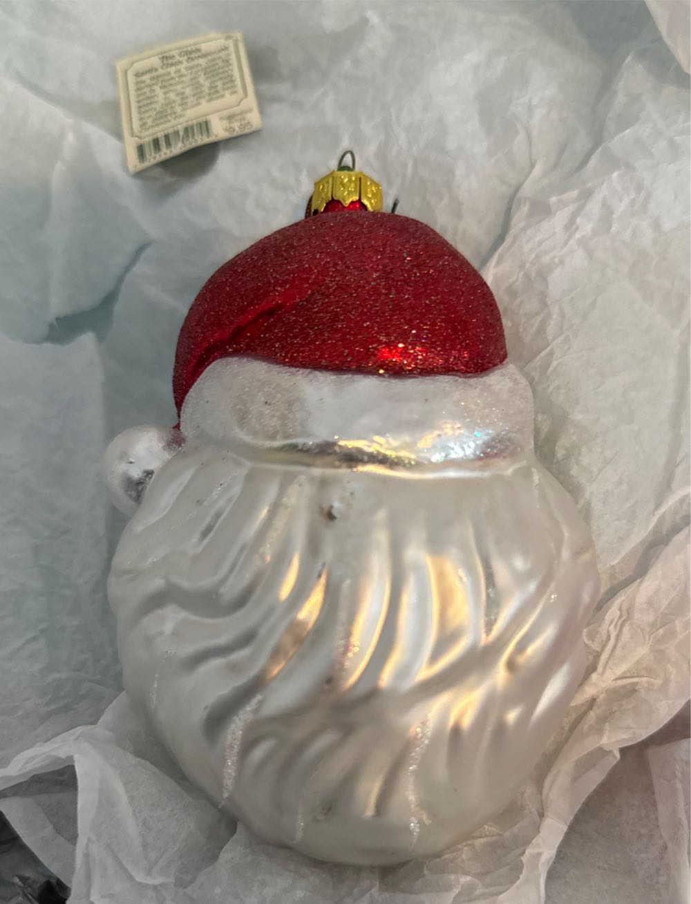 The Glass Santa Claus Ornament  (Santa) ornament collectible - Main Image 2
