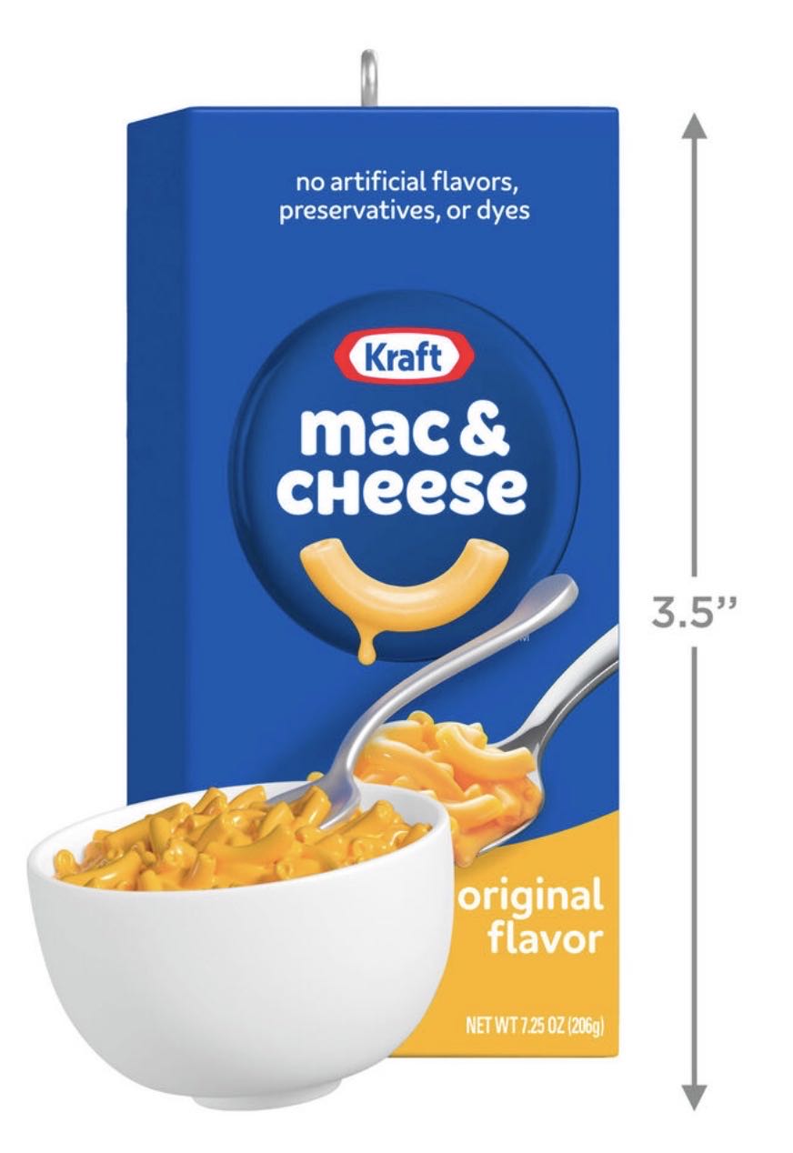 Kraft Mac & Cheese: The Blue Box Ornament - Food (Mac & Cheese) ornament collectible [Barcode 661127072877] - Main Image 5