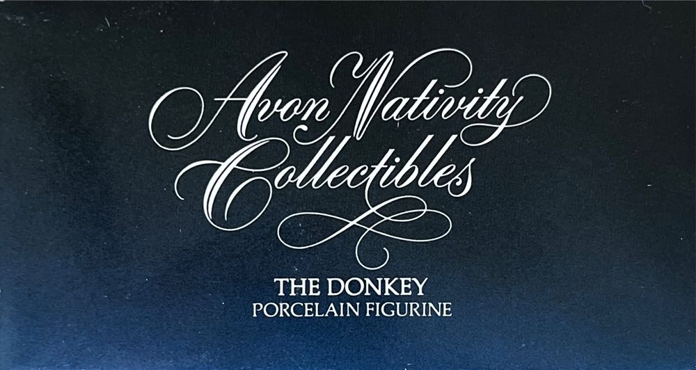 Christmas Nativity. Avon Nativity Collectibles. 1984. The Donkey. Porcelain Figurine. - Avon Nativity Collectibles (Avon: The Donkey) ornament collectible - Main Image 3